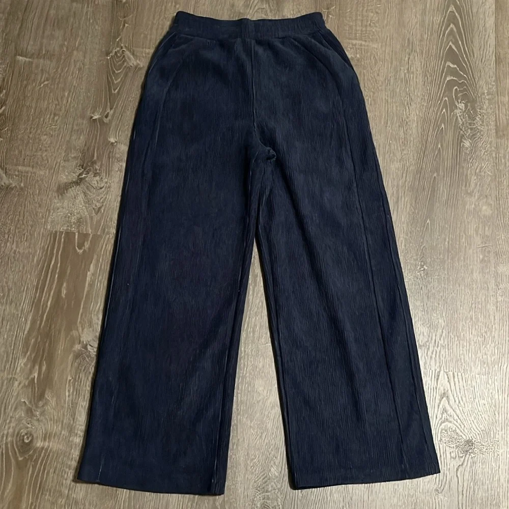 Halara High Waisted Side Pocket Straight Leg Mop Corduroy Casual Pants XS Petite - Picture 2 of 6